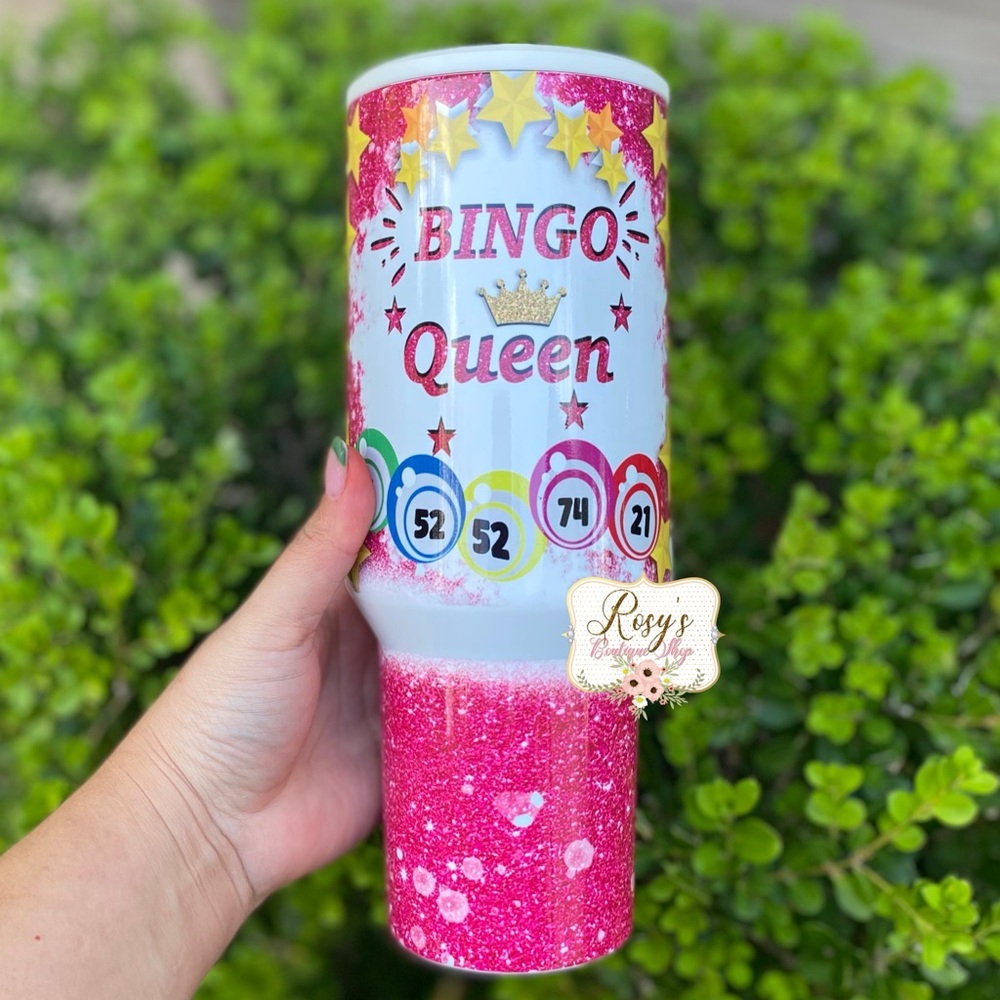 Pink Bingo Queen 20oz Tumbler